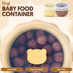 Ceramic Baby Food Storage Container, Airtight BPA-Free Jar - Image 2