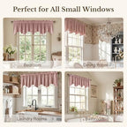StangH Dusty Rose Valance for Windows 52x18 Inch, 1 Panel - Image 6