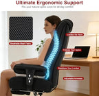 EXCEBET Big and Tall Office Chair 400lbs Wide Seat, Leather High Back Executive - Image 5