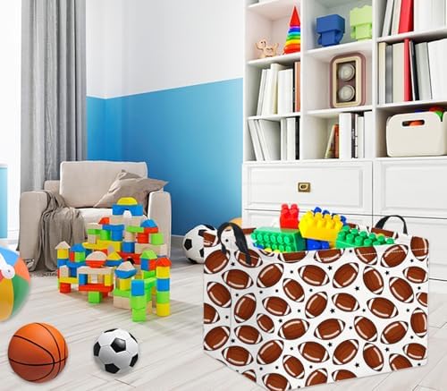 Rectangular Football Basket Kids Baby Storage Basket Cute Kids Toy Storage Bin - Image 3