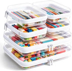 Clear Hard Shell Zipper Case, Crush-Proof Clear Zipper Pouches, TSA Approved by CEOJPA