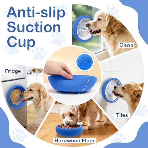 Dog Lick Bowl, BPA Free Silicone Slow Feeder Licking Mat - Image 3