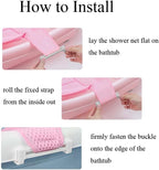 Adjustable Baby Bath Support Mesh Sling Non-Slip Infant Bathtub Shower Net - Image 4