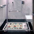 Bathtub Mat Non Slip 26.8x15.1 Inch, Florals Paisley Shower Mat - Image 5