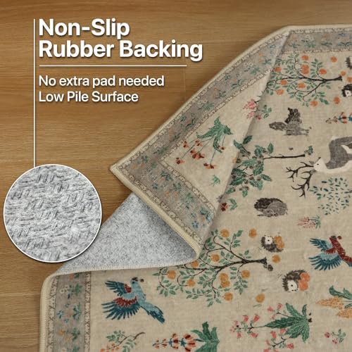 BESBLEE 2'6X6 Washable Kitchen Runner Rug, Animal Non Slip - Image 6