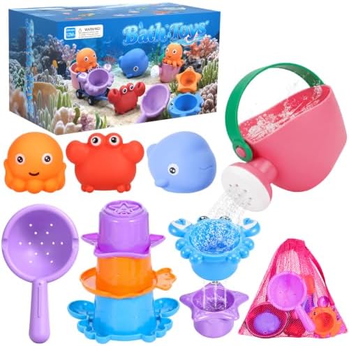 DRAMATION 9-Piece Baby Bath Toys by DRAMATION