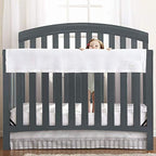 BreathableBaby Breathable Mesh RailGuard Teething Cover — White — 51” Long by BreathableBaby