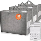 3 Pack 105L Comforter Storage Bags, Extra Large Bedding Storage Bags by Karceyworth