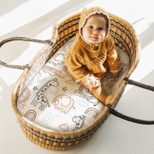 Yoofoss 3-Pack Bassinet Sheets for Boys Girls Universal Fit - Image 2