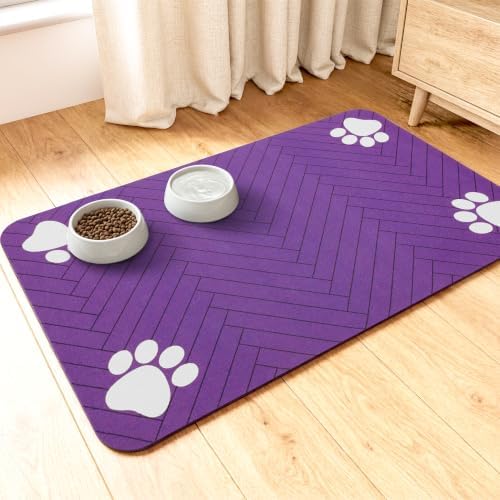 Pet Feeding Mat, Absorbent Dog Mat by Unknown