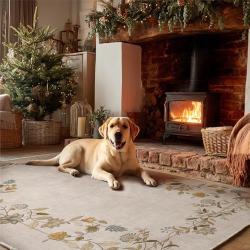 3x5 Washable Entryway Area Rug: Small Throw Rugs - Image 3