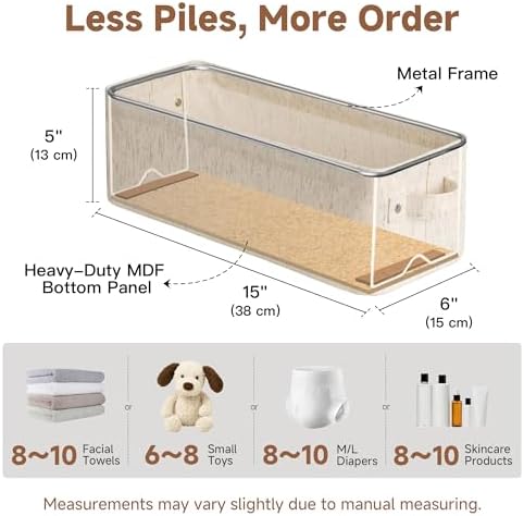 StorageWorks Narrow Storage Bins, Toilet Paper Storage - Image 2