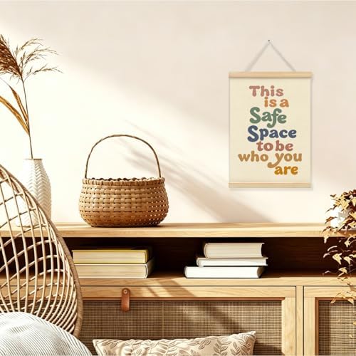 This is A Safe Space Wall Hanging Banner, Therapy Office Wall Decor, School - Image 3
