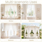 VIS'V Curtain Tiebacks, French Silky Bow Curtain Holdbacks - Image 7