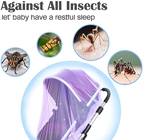 Sysmie 2 Pack Baby Stroller Mosquito Net, Durable Mesh Protection - Image 3