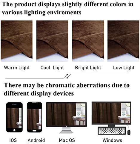 StangH Luxury Brown Waterfall Swag Tier Curtains W59 inches, 1 Panel - Image 6