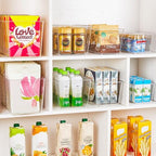 YIHONG 16 Pack Clear Pantry Organizer Bins, Plastic Storage Containers - Image 5