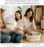 White Cotton Rope Gift Basket - Image 6