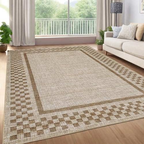 GarveeHome Small Bedroom Area Rug 3x5 Checkered Area Rug - Image 2