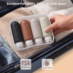 Gemice Travel Bottles for Toiletries, Tsa Approved Travel 6oz Size Containers - Image 4