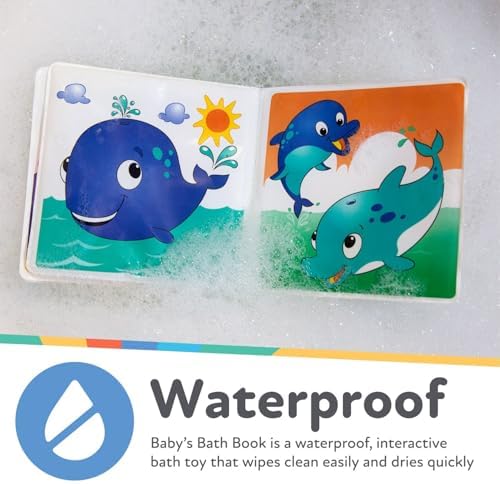 Nuby Bath Fun Time Book with Water-Proof Pages and Surprise Squeaker, Early - Image 4