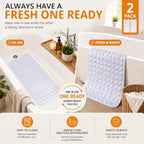 Yimobra White Non Slip Bath Mat - Image 2