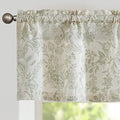 Vangao Floral Valances for Windows Forest Green W50 X 16L 1 Panel by Vangao