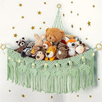 Macrame Stuffed Animal Storage by ANROYE