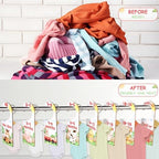 Baby Closet Dividers 8PCS, Farm Animal Theme Wooden Double-Sided Clothes Size - Image 4