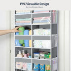 Yecaye Over The Door Organizer, 5 Tier Extra Large Behind Door Storage of 10 - Image 4