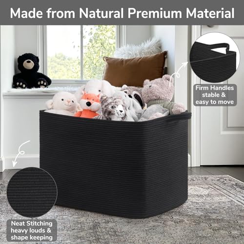 Goodpick 105L Extra Large Woven Rope Blanket Basket - Image 6