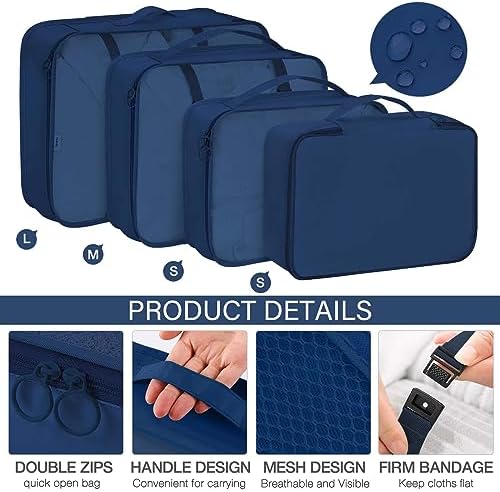 KPX 8 Set Packing Cubes for Travel, Luggage Packing Organizers Accessories - Image 3