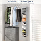 Whitmor Hanging Shoe Organizer, 8 Shelves-Hanging Closet Organizer, Hanging - Image 3