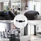 BEL AVENIR Magnetic Jute Curtain Tiebacks 2 Pack Hand-Woven Curtain Ties - Image 5