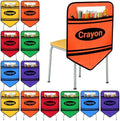 12 Pack Crayon Chair Pockets for Classrooms 17x18 Inch Seat Sacks by akaixiSportsLifestyle