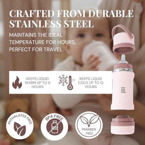 Jili All-in-One Baby Bottle, Insulated Stainless Steel Bottle - Image 5