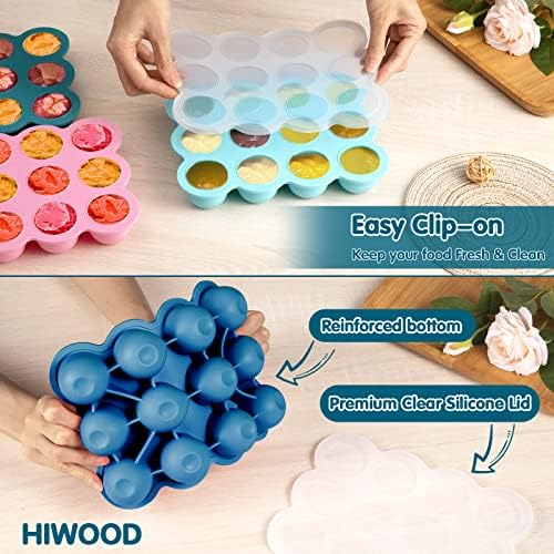 Silicone Freezer Tray with Lid, 1.5oz x 12 Pods - Image 3