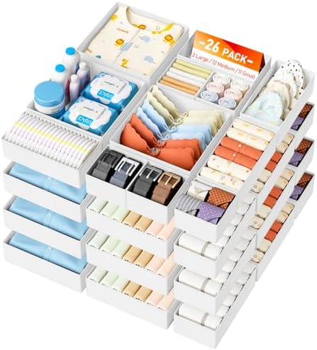 DIMJ Drawer Organizer Clothes 26 Pack by DiMJ