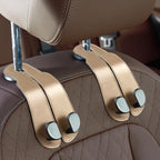 CoBak Extra Wide Car Seat Back Hooks, Premium Stitched Leather Headrest Hangers by PopulartabletcasebrandWegivepeoplethebestdesignofprotectingvariouselectronicdevices