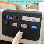 Remote Control Holder for Recliner Armchair Caddy Couch Armrest Organizer - Image 5