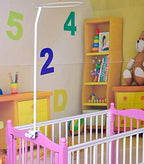 Crib Canopy Holder Universal Metal Adjustable Clip-On Stand Bracket - Image 5