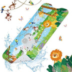SHUCHING Baby Bath Mat for Tub Non Slip-40x16 Inch, Safari Animal by SHUCHING