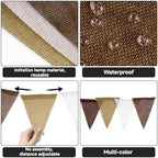 G2PLUS Pre-Strung Triangle Pennant Banner Decorative Flag Garland 36 PCS - Image 3