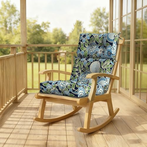 DYTXIII Outdoor High Back Chair Cushions Set of 2, Water Repellent Tufted - Image 6