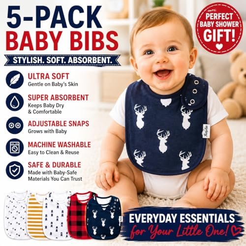 KiddyStar Premium Organic Cotton Bibs - Image 2