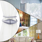 Magnetic Curtain Tiebacks Rope Decorative Holdbacks - Image 6