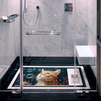 Bathtub Mat Non Slip 26.8x15.1In, Underwater Cat Fish Bath Mat - Image 6