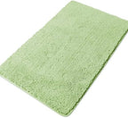 Yeaban Chenille Seafoam Green Bathroom Rug 30"x50", Non-Slip Rubber Backing by Yeaban