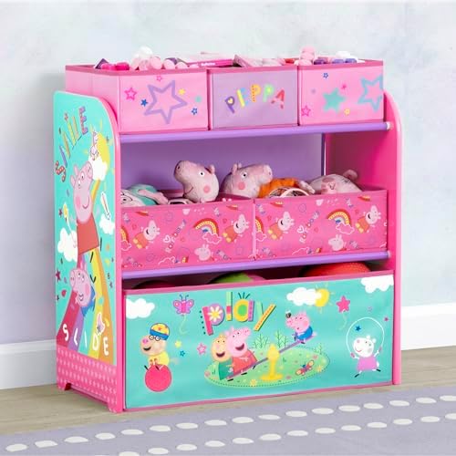 Delta Children - Peppa Pig Design & Store 6 Bin Toy Storage Organizer - - Image 2