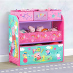 Delta Children - Peppa Pig Design & Store 6 Bin Toy Storage Organizer - - Image 2